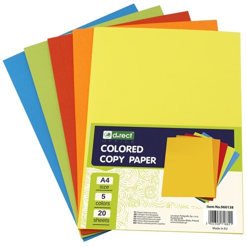  Papir barvni a4 80 g intenziv mix levia 1/100 960138 LEVIA Slike
