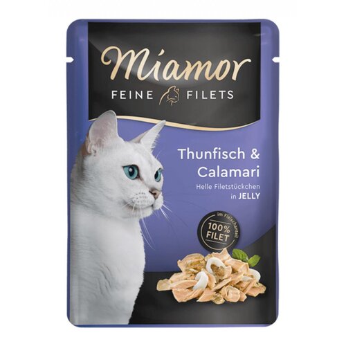 Finnern miamor feine filets, fileti u želeu tuna i kalamari 100 g Slike