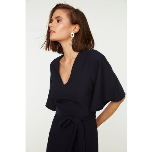 Trendyol Navy Belted Dress Cene