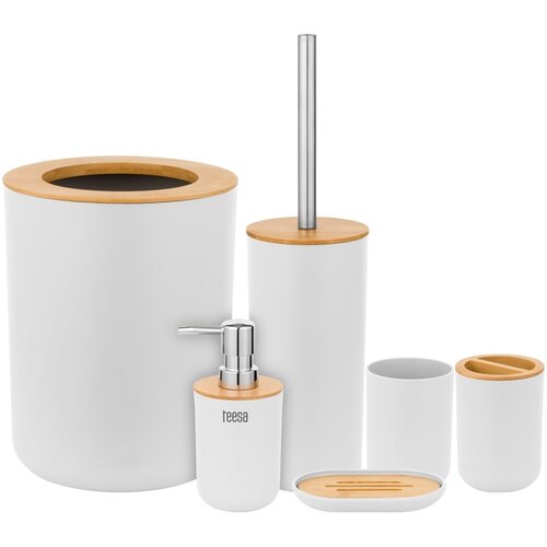 Teesa Set kupatilskih dodataka i pribora 6 komada beli TSA0400-W Cene