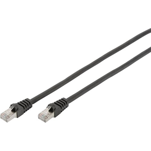 Digitus DB-160144-010-S RJ45 omrežni kabel\, Patch kabel CAT 6 S/FTP 1.00 m črna brez halogena\, zviti pari 1 kos, (20418036) Cene