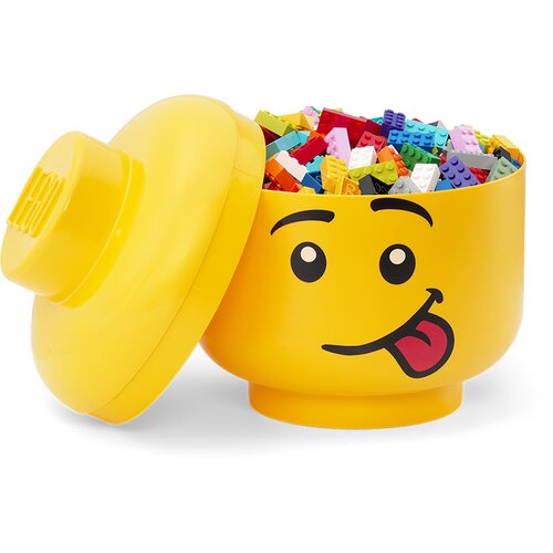 Lego Rumena &scaron;katla za shranjevanje v obliki glave Silly L Cene