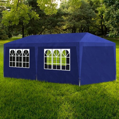 vidaXL Vrtni šotor 3x6 m moder Cene