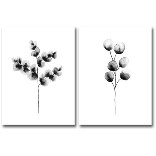 Canvart 2P3040CIZC-04 Multicolor Decorative Canvas Painting (2 Pieces) Cene