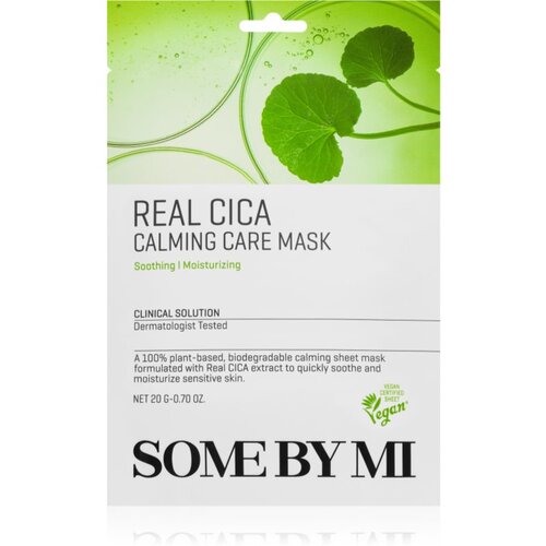SOMEBYMI Clinical Solution Cica Calming Care Mask pomirjevalna tekstilna maska za občutljivo kožo 20 g Cene