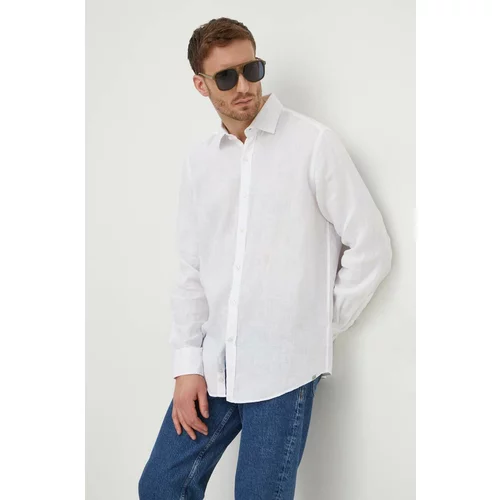 Paul&Shark Lanena srajca bela barva