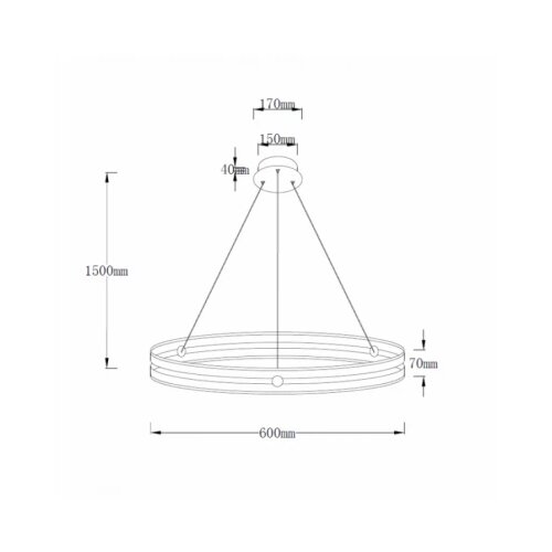  solea 14 visilica 48W 3000/4000/6000K crna Cene