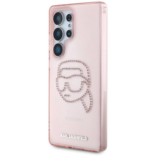  Maska za Samsung S25 Ultra/ S938B Karl Lagerfeld Rhinestones K Head Logo pink Cene