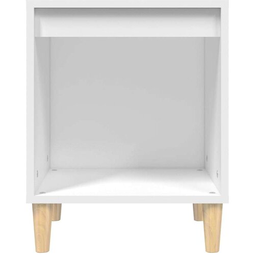  Noćni ormarić bijeli 40 x 35 x 50 cm od konstruiranog drva Slike