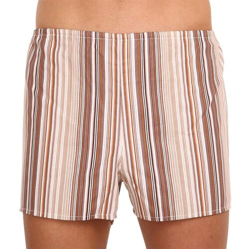 Foltýn Classic men's shorts Foltín brown with oversized stripes Cene
