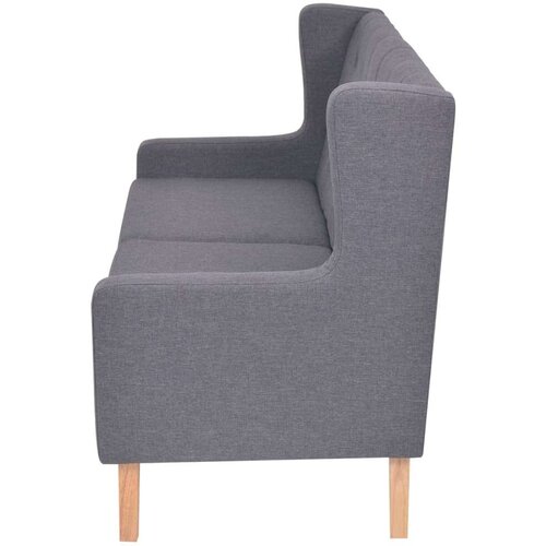  2-dijelni set sofa od tkanine sivi Slike