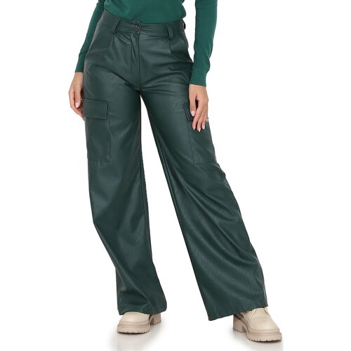 La Modeuse Hlače cargo 64452_P147170 Zelena Cene