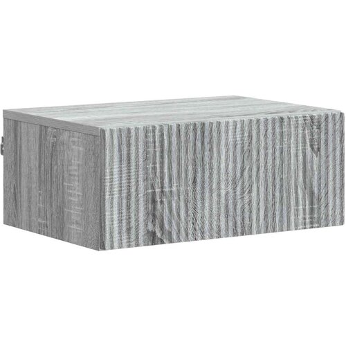  Stenski nočni omarici s predalom Siva Sonoma 49 x 34,5 x 20 cm, (5000209861) Cene