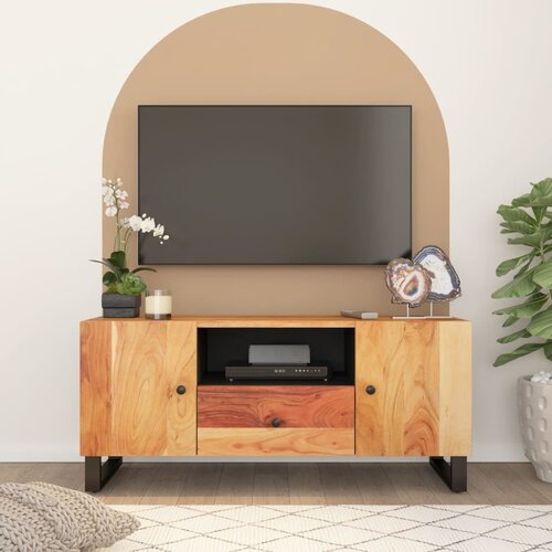 vidaXL TV omarica 105x33,5x46 cm trden akacijev les in inženirski les Cene