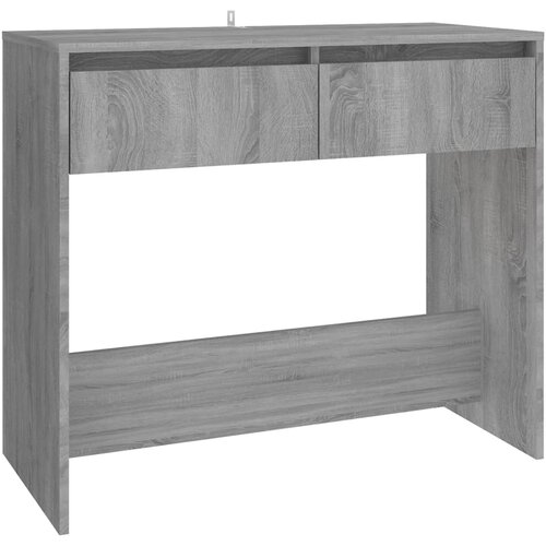 Maison Chic Konzolna mizica - miza ob steni siva sonoma 89x41x76,5 cm iverna plo&amp;scaron;ča, (21786102) Slike