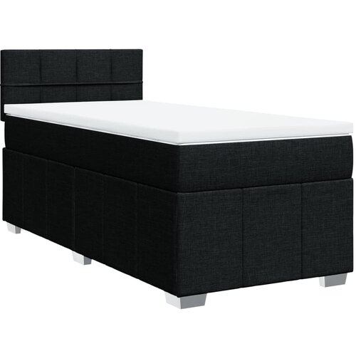 Maison Chic Box spring postelja - Vzmetna postelja z vzmetnico črn 90x190 cm blago SL18324, (21885170) Cene