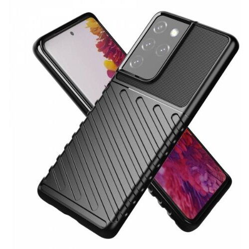 Nillkin silikonski ovitek tunder armor za samsung galaxy S21 G991 - črn Slike