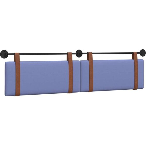  Držeće uzglavlje Zidne Traper plava 210 x 55 x 5 cm Antikni PU - Trapere plave boje 200 cm bez LED Slike