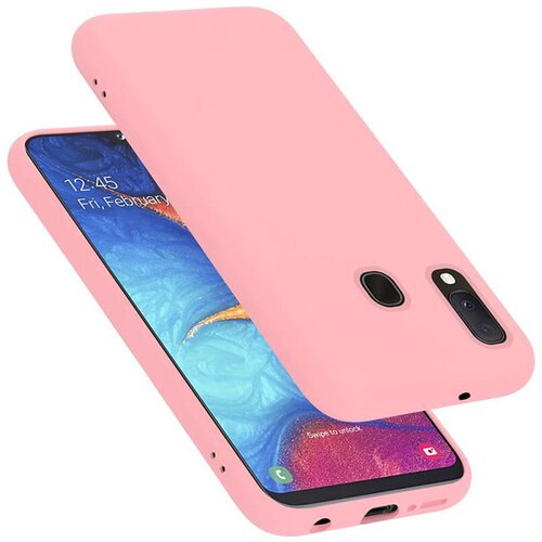 Cadorabo Ohi&amp;scaron;je združljiv s Samsungom v tekoči roza barvi - za&amp;scaron;čitni pokrov iz fleksibilnega silikona TPU, (20591327) Slike