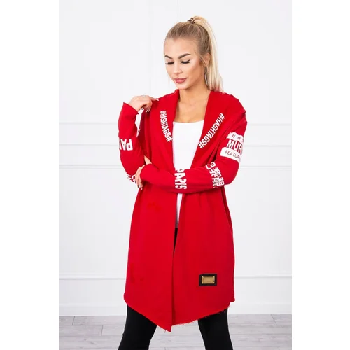 Kesi Coat with red subtitles