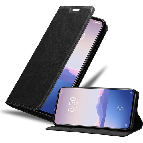 Cadorabo Ohi&scaron;je, združljivo z MEIZU 16Xs v nočna črna - Za&scaron;čitni ovitek z magnetnim zapiranjem, stoječo funkcijo in režo za kartice, (20558323) Cene
