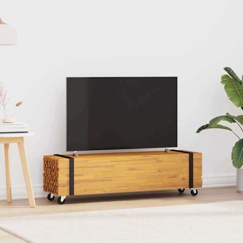 TV stojalo Rjava 110 x 30 x 30 cm Trden tikov les, (5000112702) Cene