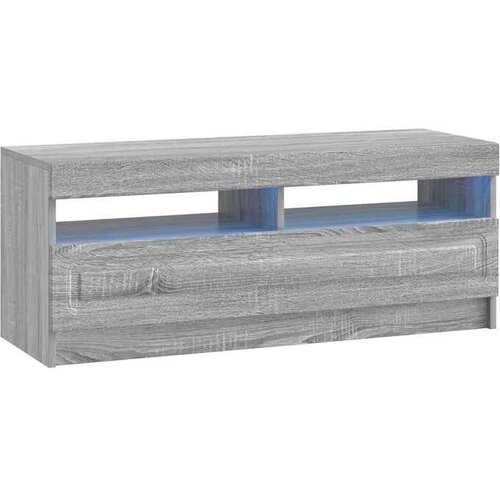 vidaXL LED TV kabinet Siva Sonoma Konstruirano drvo - Siva Sonoma Cijene