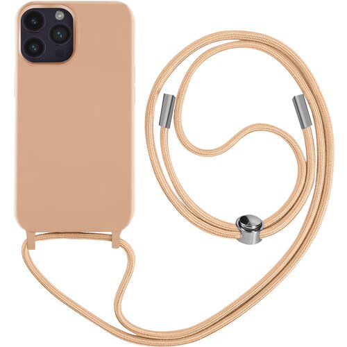 AVIZAR Poltoga etui na vrvico za iPhone 14 Pro z mehko notranjostjo, ovratnikom - roza, (20640287) Cene