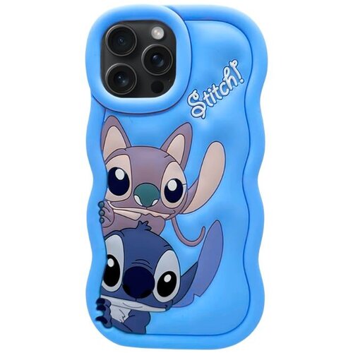  Silikonska maska Stitch iPhone 15 Plava Cijene