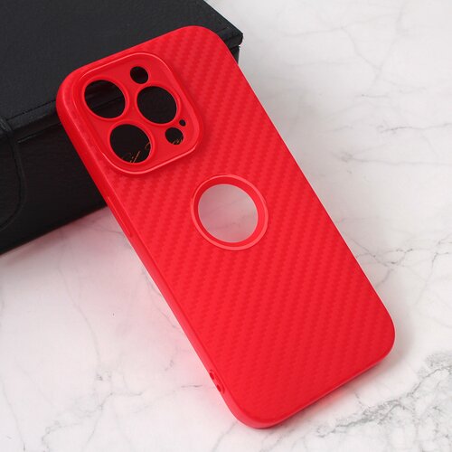 Torbica carbon stripe za iphone 15 pro 6.1 crvena Slike