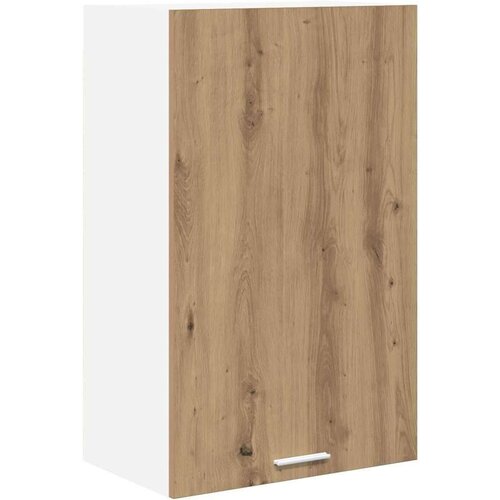 VidaXL viseći ormarić riga umjetnički hrast i bijela 50 x 31 x 80 cm Slike