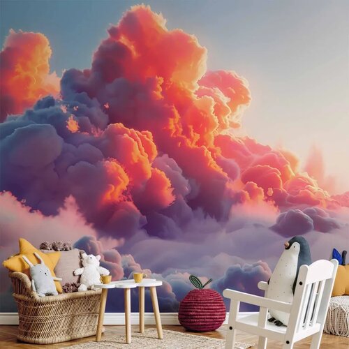  Foto tapeta - Twilight Spectacle: Clouds in Shades of Pink and Violet 250x175 Cijene
