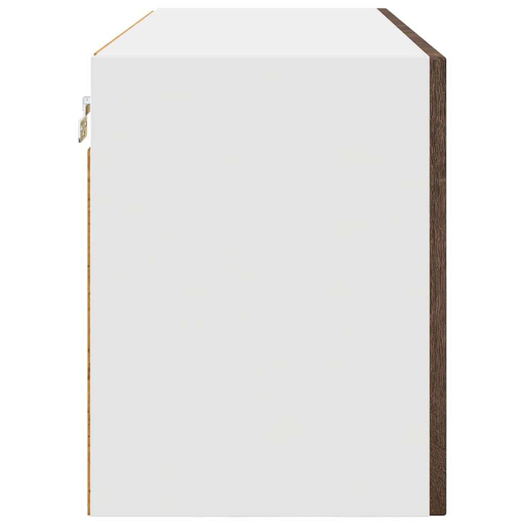  Zidni kuhinjski ormarić s policom Smeđi hrast 80 x 31 x 40 cm Slike
