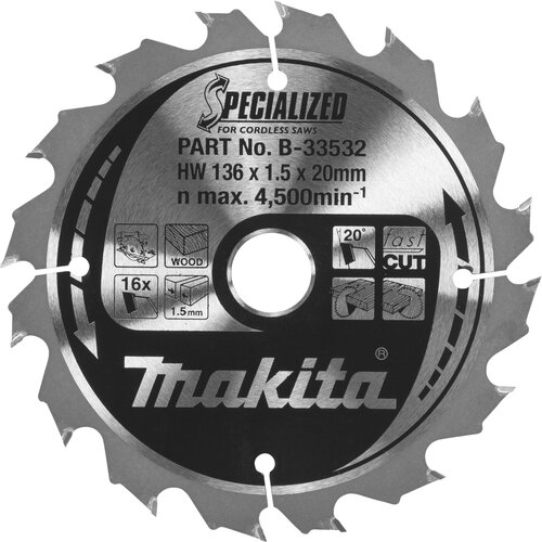 Makita B-33532 SPECIALIZED Sägeb.136x20x16Z Cijene