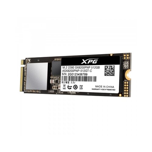 Adata XPG 512GB SX8200 Pro, M.2 2280, PCIe Gen 3 x4 NVMe 1.3, 3500/3000MB/s (ASX8200PNP-512GT-C) ssd Slike