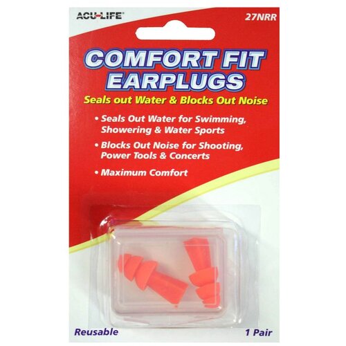 Acu-Life Comfort Fit čepići za u&amp;scaron;i za vodu i buku, 1 par Slike