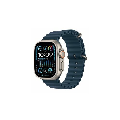 Apple watch Ultra2 cellular, 49mm titanium case w blue ocean band Cene