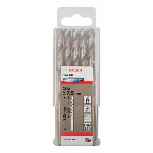 Bosch 2608585893 Burgije za metal HSS-Co, DIN338 Cene