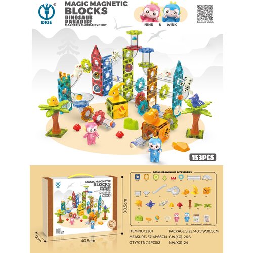  Magnetni blokovi ZOO Ball 153 - elemenata Cene