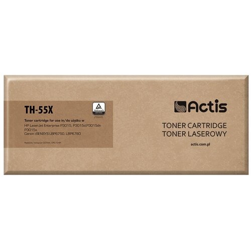 Actis TH-55X toner (replacement for HP 55X CE255X, Canon CRG-724H; Standard; 12500 pages; black) Cijene