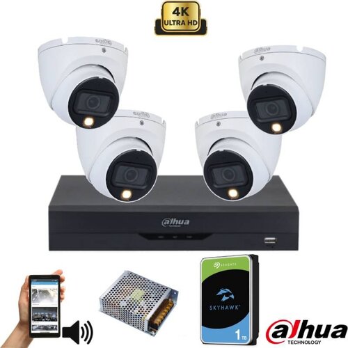 Dahua komplet video nadzora 5MP sa 4 dome kamere Cene