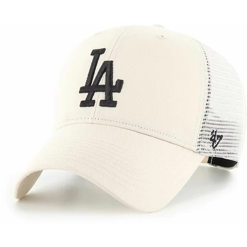 47 Brand Kapa s šiltom MLB Los Angeles Dodgers bež barva, B-BRANS12CTP-NTA