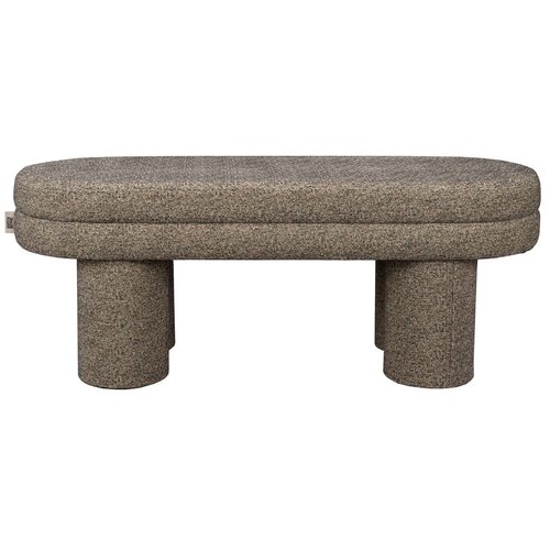 Dutchbone Rjava klop iz tkanine boucl&amp;eacute; Fern &amp;ndash; Slike