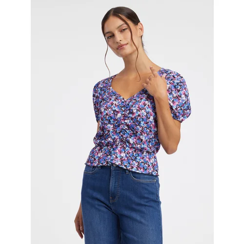 Orsay Women's purple floral top