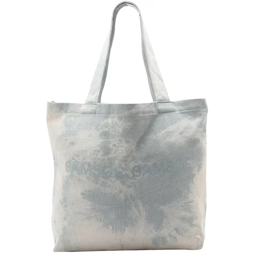 Samsøe Samsøe Shopper torba 'Safrinka' ecru/prljavo bijela / sivkasto plava