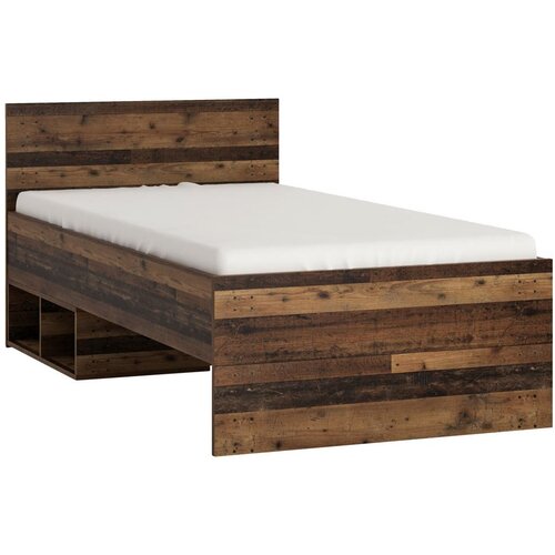 Modern Living Postelja Nubi, Barva Hrasta, Temno Siva, 90x200 Slike