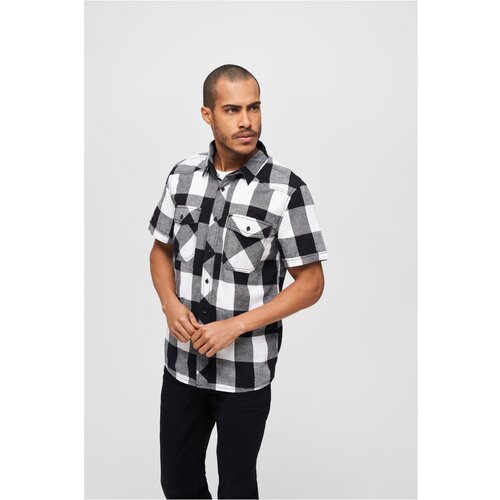 Brandit Shirt with half sleeves white/black Slike