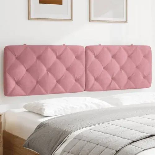 Jastuk za uzglavlje ružičasti 180 cm baršunasti