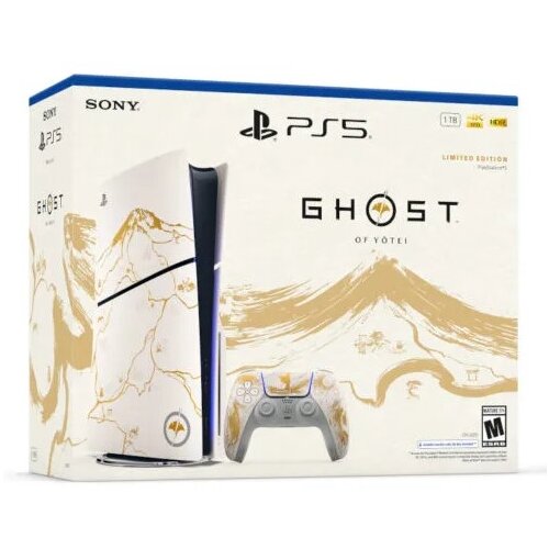 Sony Konzola za igrice Play Station 5, 1TB, Bijeli + Ghost of Yōtei Gold Edition,PS5 Slike