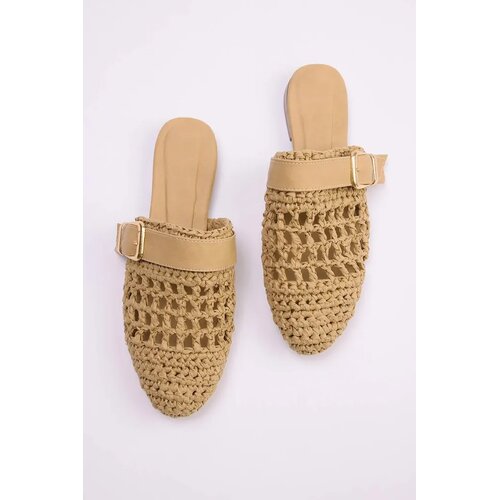 Trendyol Shoes ženske papuče Takss26Te00004, smeđe Slike